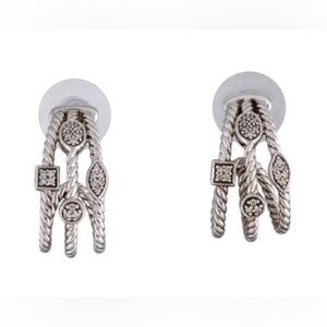 David Yurman Diamond Confetti Three-Row Earrings